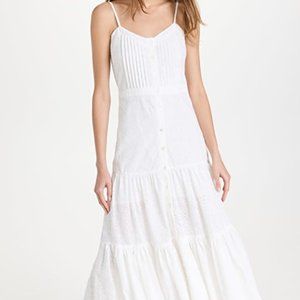 Veronica Beard Alondra White Maxi Dress
